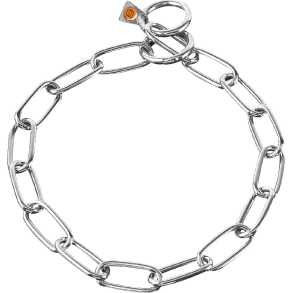 H.S. Sprenger kdehalsbnd, 4 cm lang - Stainless steel, 4.0 mm