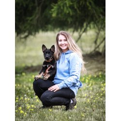 IQ Training Hoodie "Train hard" Unisex blue