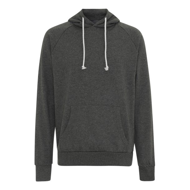 Gr hoodie med tryk