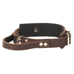 Lder halsbnd "Globus"