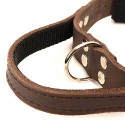 Lder halsbnd "Globus"