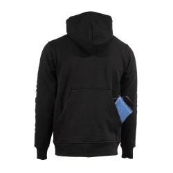 IQ trningshoodie "Train Hard" Unisex, Sort