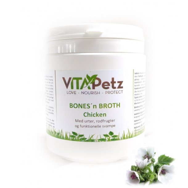 BONESn BROTH, Chicken - med urter, rodfrugter og funktionelle svampe