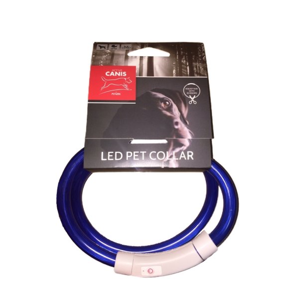 Active Canis USB Led collar BLUE