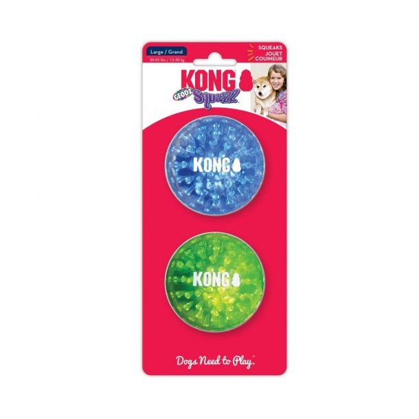 KONG Squeezz Geodz Assorti 2-Pack