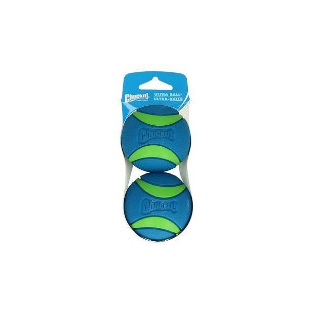 chuckit ultra ball blue and green